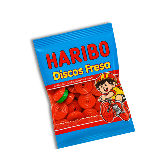 Gommes Disques de Fraises 80g Haribo