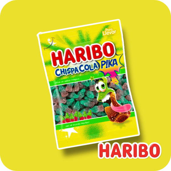 Botella Chispa Cola Pica 100g Haribo