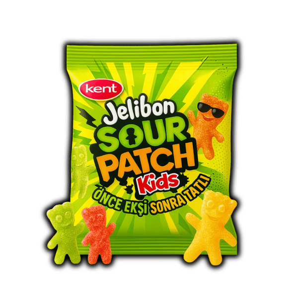 Photo du paquet Jelibon Sour Patch Kids 80g – bonbons acidulés et moelleux en forme de petits personnages, disponibles sur OhMyCandy.fr