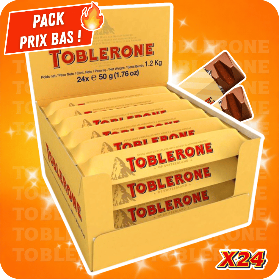 Pack Toblerone x24 – Barres 50g