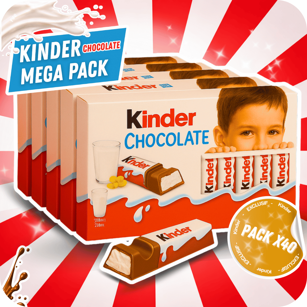Kinder Chocolate – Mega Pack x40