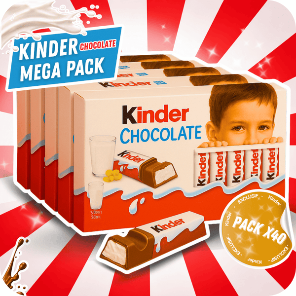 Kinder Chocolate – Mega Pack x40