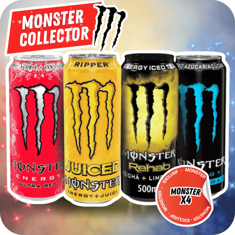 Monster Energy – Pack x4 Collector