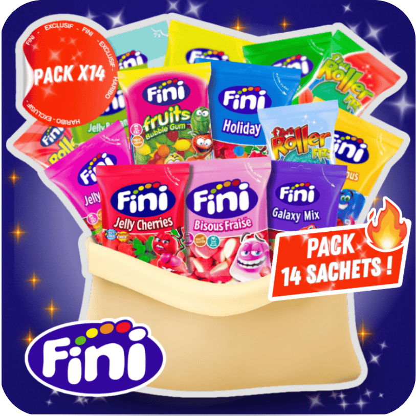 Pack Fini Mix 14 Sachets – Assortiment de Bonbons Fini