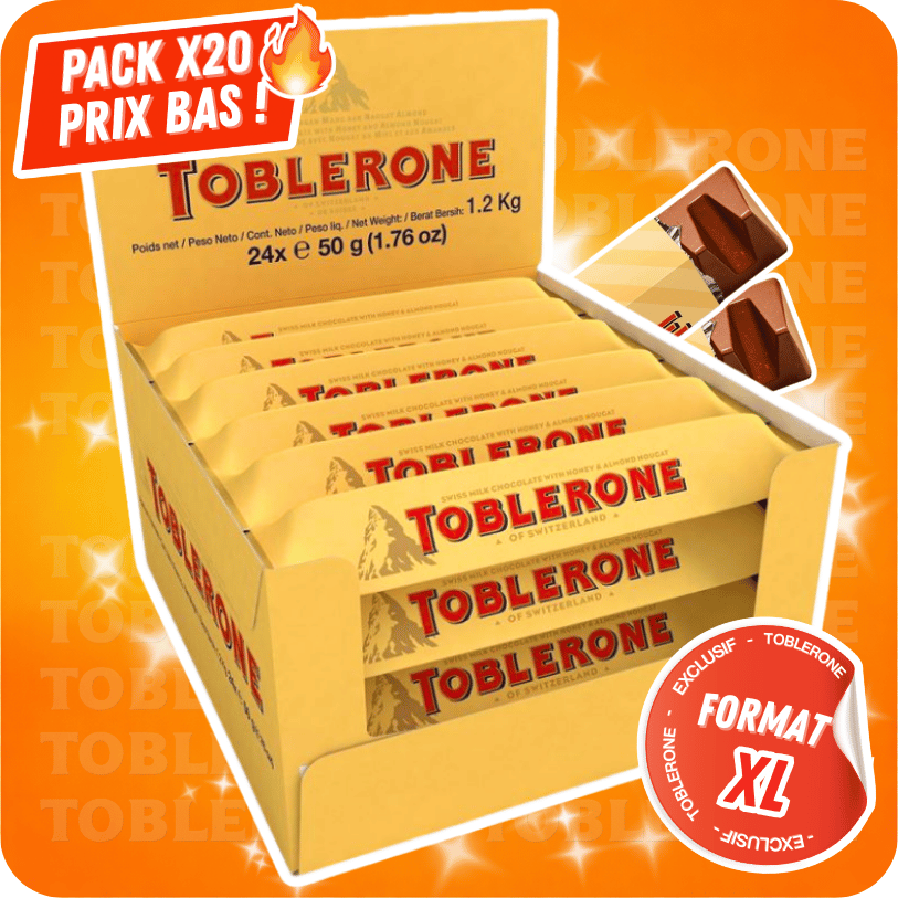 Pack Toblerone x20 – Barres 50g