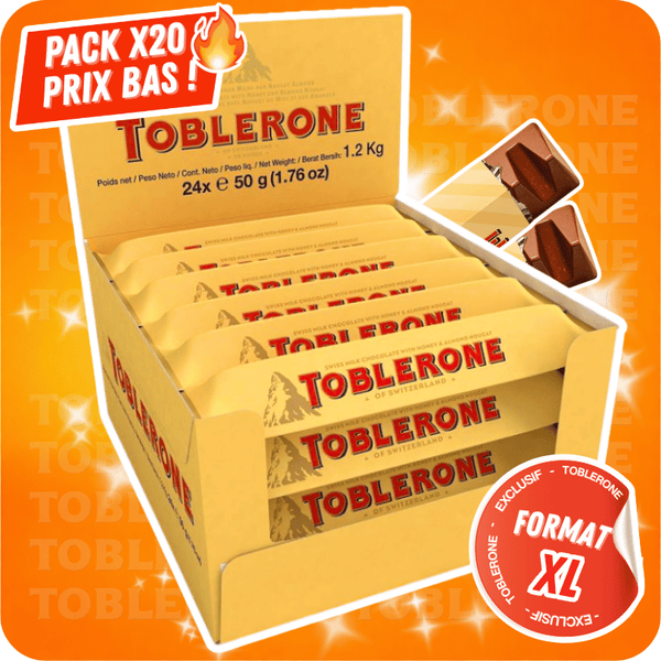 Pack Toblerone x20 – Barres 50g