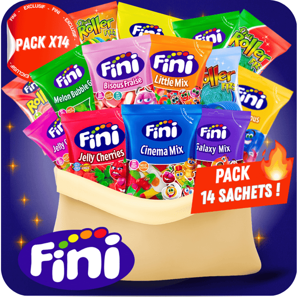 Pack Fini Mix 14 Sachets – Assortiment de Bonbons Fini