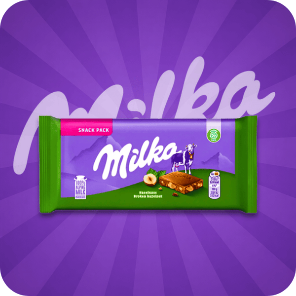Milka Noisettes 45g – Chocolat au Lait aux Éclats de Noisettes
