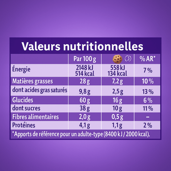 Cookies Milka x12 – Biscuits Sensations au chocolat