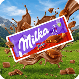 Tablette Milka & Daim 100g — chocolat au lait avec éclats de caramel amande Daim, emballage violet et rouge